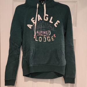 American Eagle Outfitters Green Varsity Hoodie